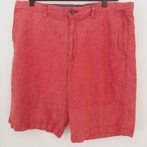 Banana Republic Factory Linen Blend Muted Red Shorts Men's Size 36 See Notes‎
